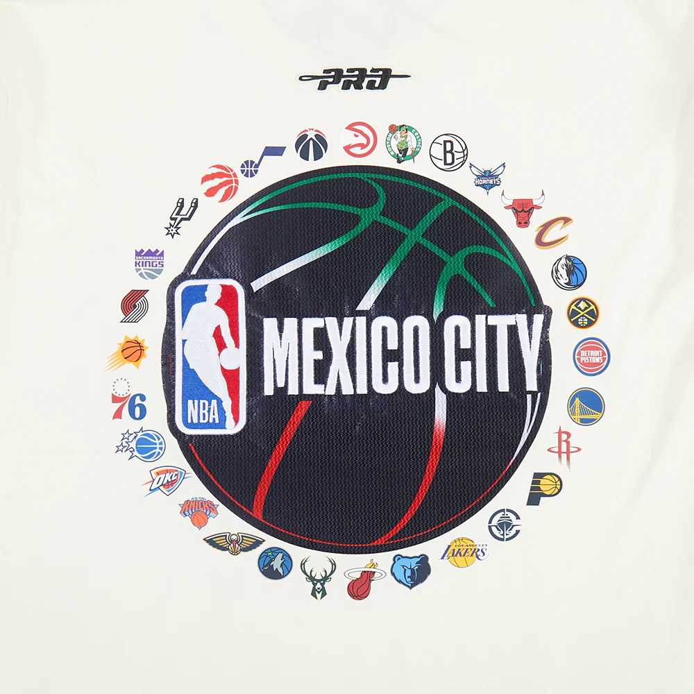NBA NBA MEXICO CITY GAME 2025 MEN'S CJ DROP SHOULDER TEE (EGGSHELL) - Image 6