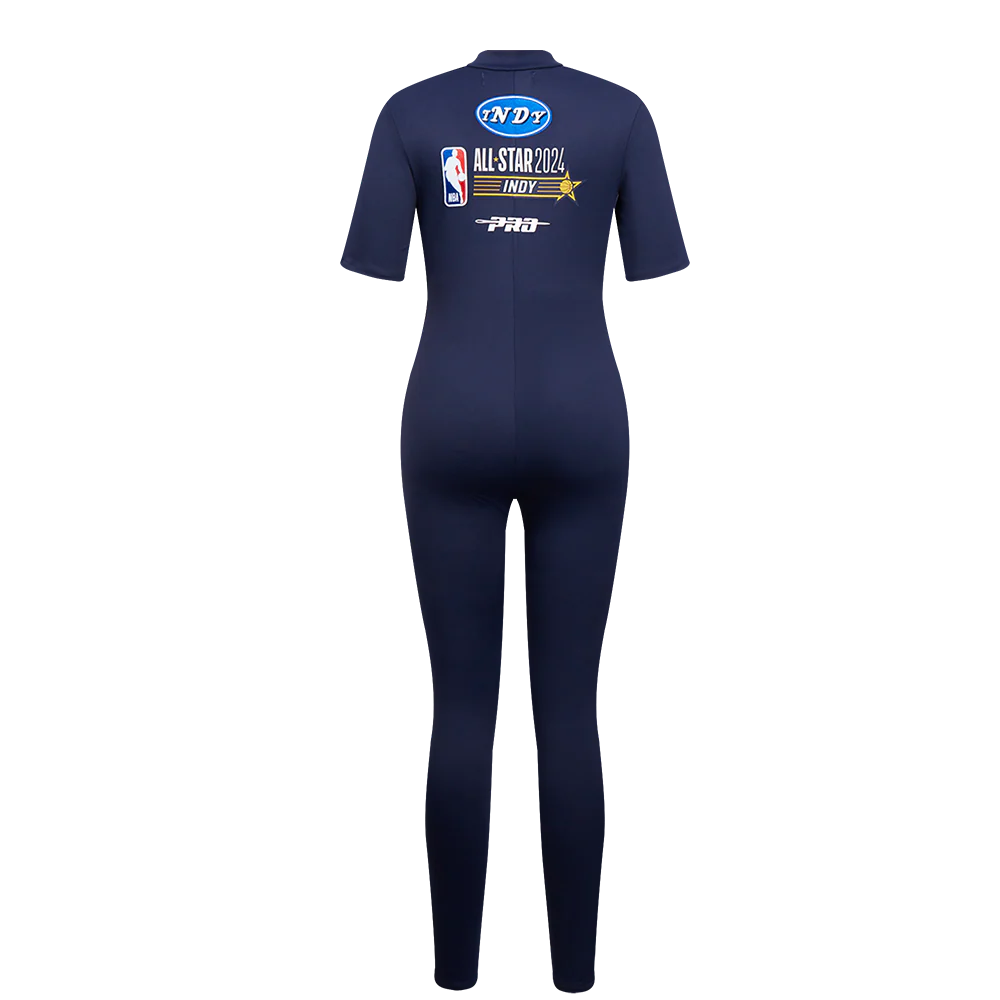 NBA ALL STAR GAME 2024 WOMEN'S FULL BODY SUIT (MIDNIGHT NAVY/ROYAL BLUE) - Image 4
