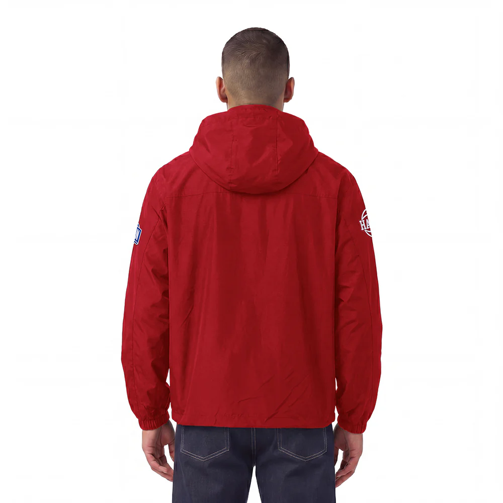 NBA ATLANTA HAWKS PRE GAME MEN'S JACKET (RED) - Image 4