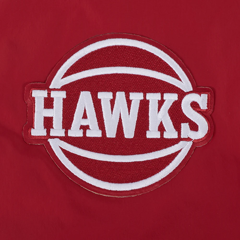 NBA ATLANTA HAWKS PRE GAME MEN'S JACKET (RED) - Image 9