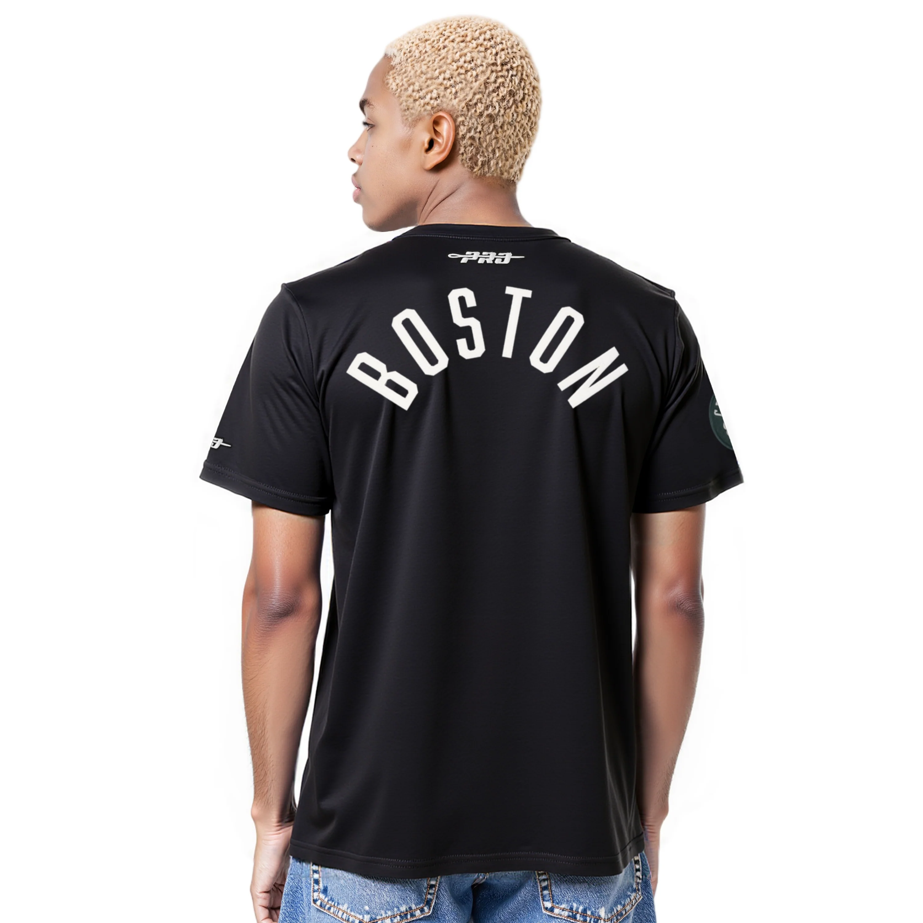 NBA BOSTON CELTICS MODERN ORIGINALS MEN'S SJ TEE (BLACK) - Image 2