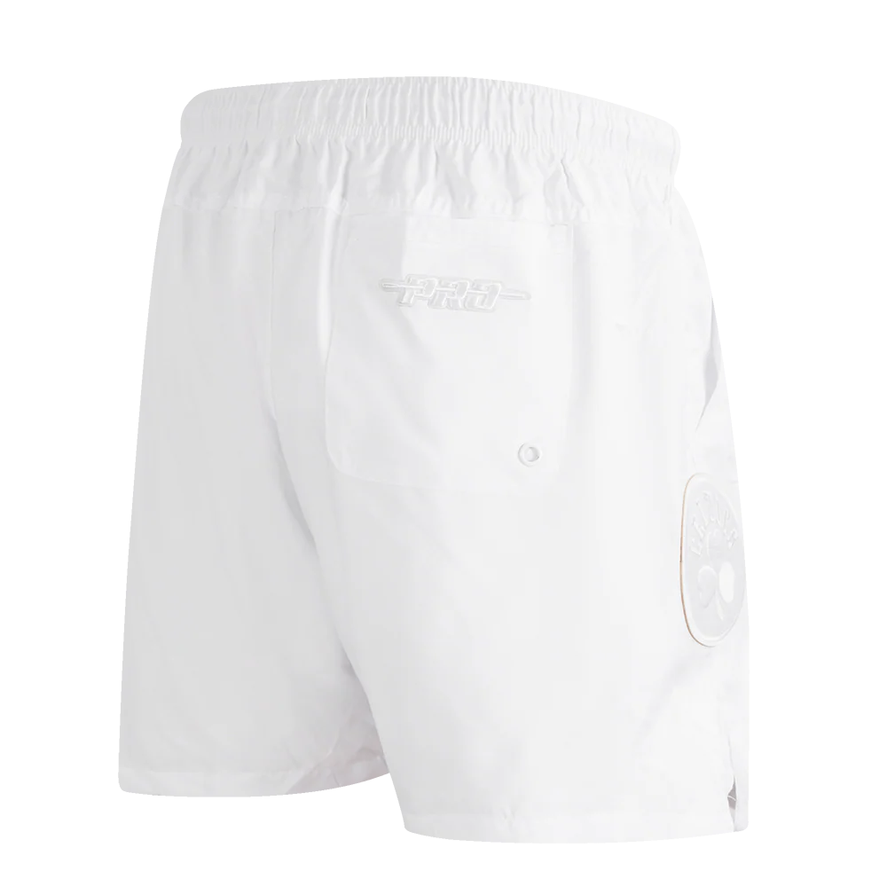 NBA BOSTON CELTICS WHITE OUT MEN'S WOVEN SHORT (WHITE) - Image 4