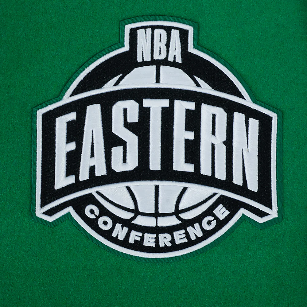 NBA BOSTON CELTICS DAY ONE MEN'S VARSITY JACKET (KELLY GREEN/ WHITE) - Image 5