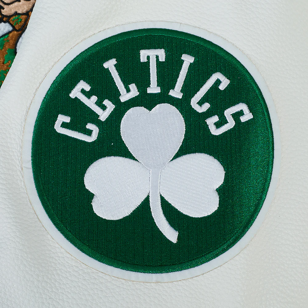 NBA BOSTON CELTICS DAY ONE MEN'S VARSITY JACKET (KELLY GREEN/ WHITE) - Image 7