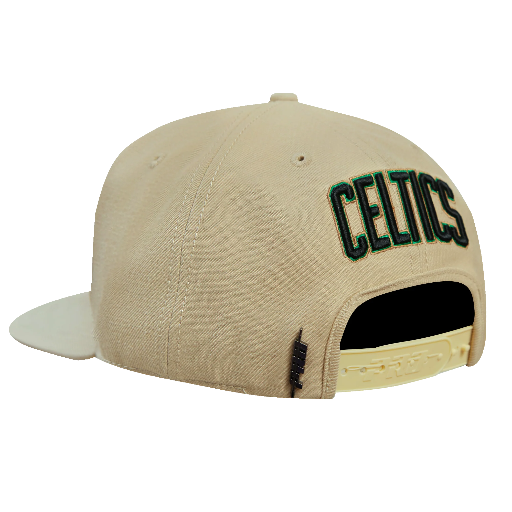 NBA BOSTON CELTICS HYBRID UNISEX WOOL SNAPBACK HAT (KHAKI) - Image 4