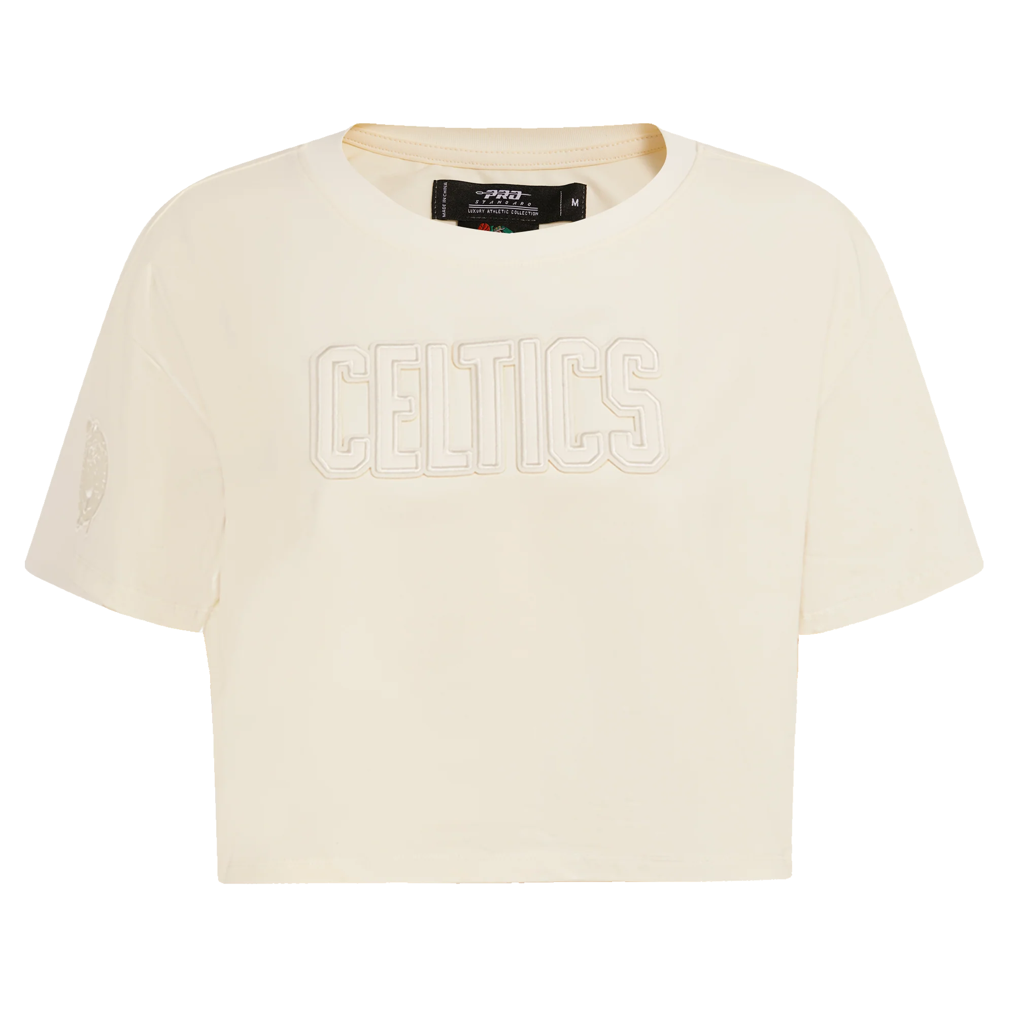 NBA BOSTON CELTICS NEUTRAL WOMEN'S BOXY TEE (EGGSHELL) - Image 3