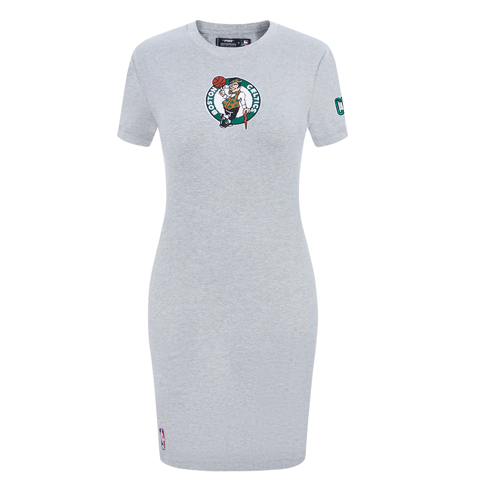 NBA BOSTON CELTICS CLASSIC WOMEN'S BODYCON DRESS (HEATHER GREY)