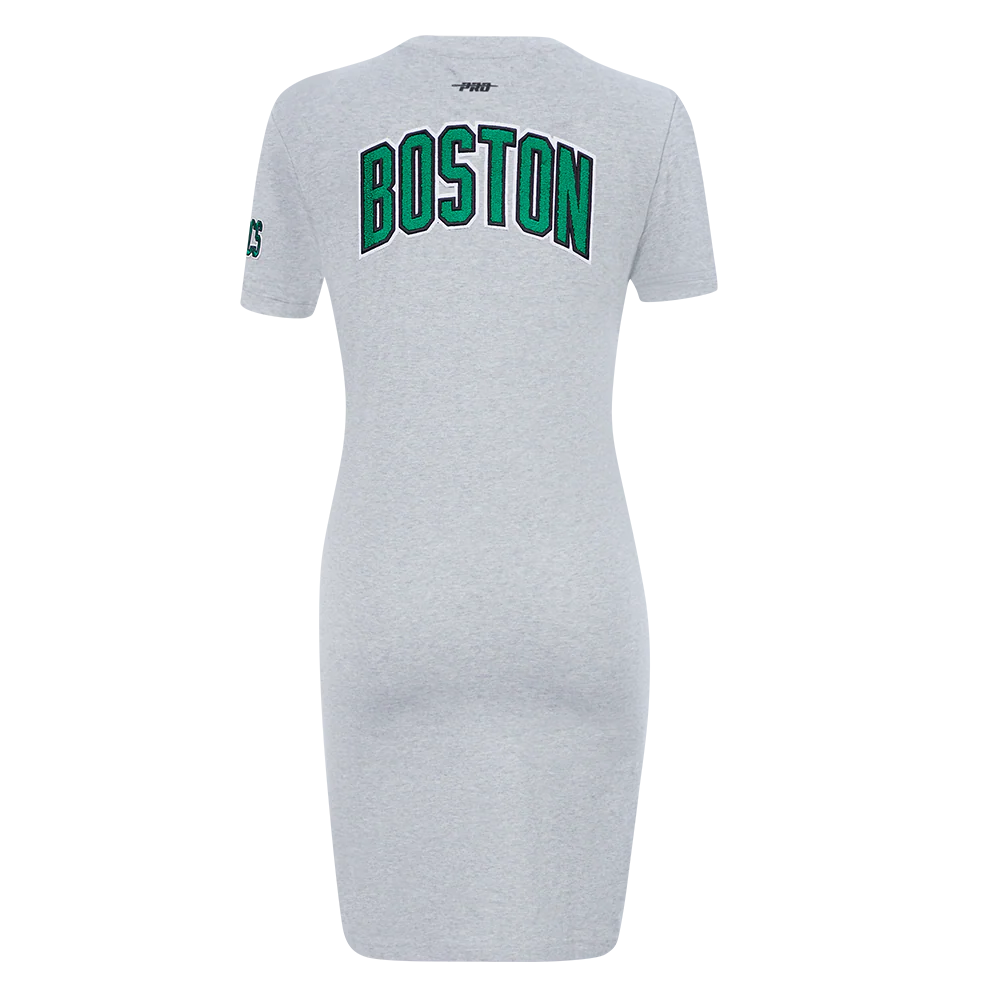 NBA BOSTON CELTICS CLASSIC WOMEN'S BODYCON DRESS (HEATHER GREY) - Image 3