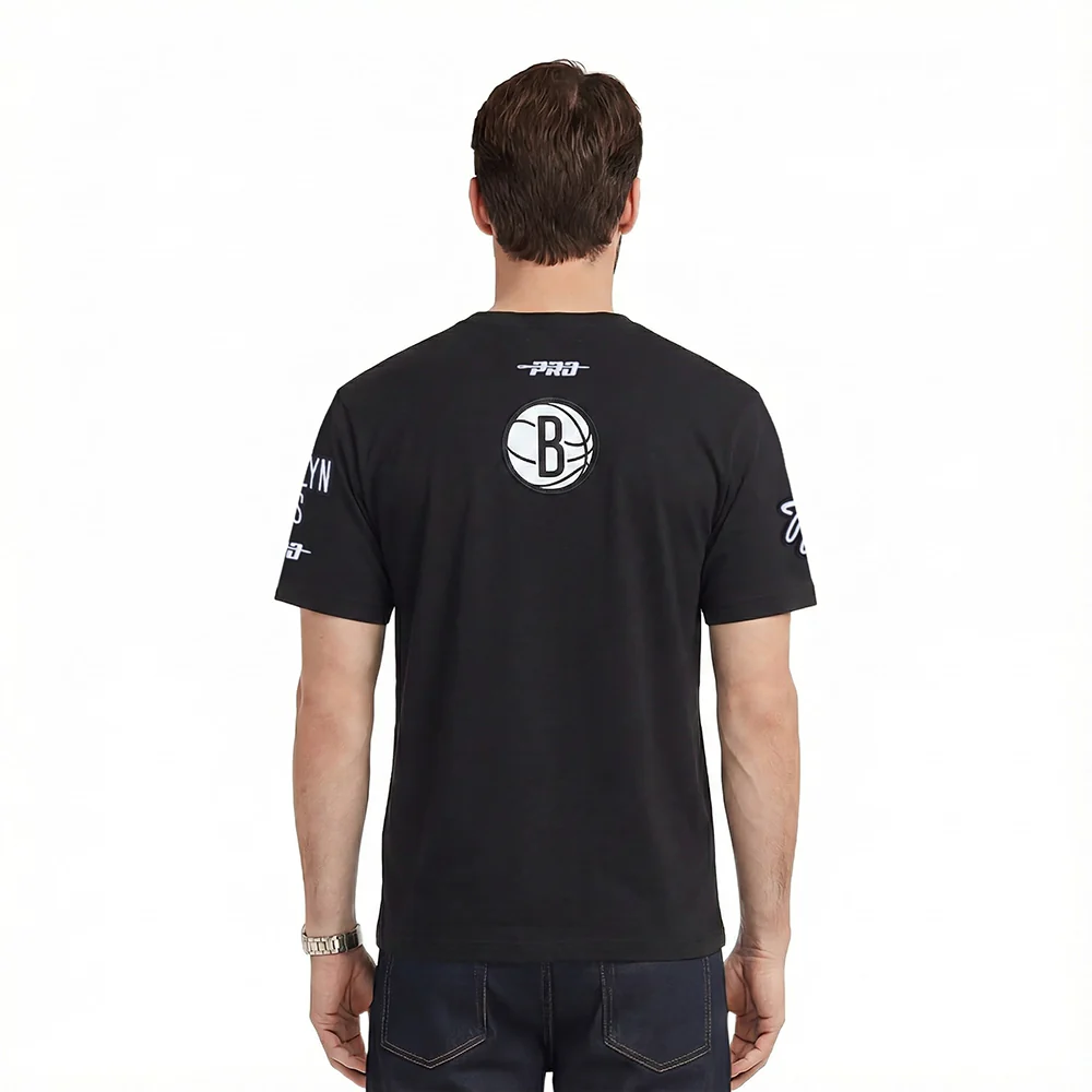 NBA BROOKLYN NETS CITY ARCH MEN'S SJ TEE (BLACK) - Image 2