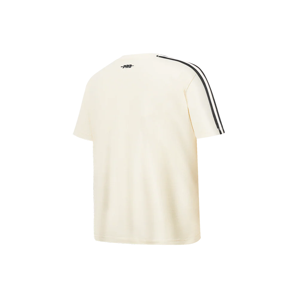 NBA BROOKLYN NETS RETRO CLASSIC LITTLE BOYS SHORT SLEEVE TAPING TEE (EGGSHELL/ BLACK) - Image 4