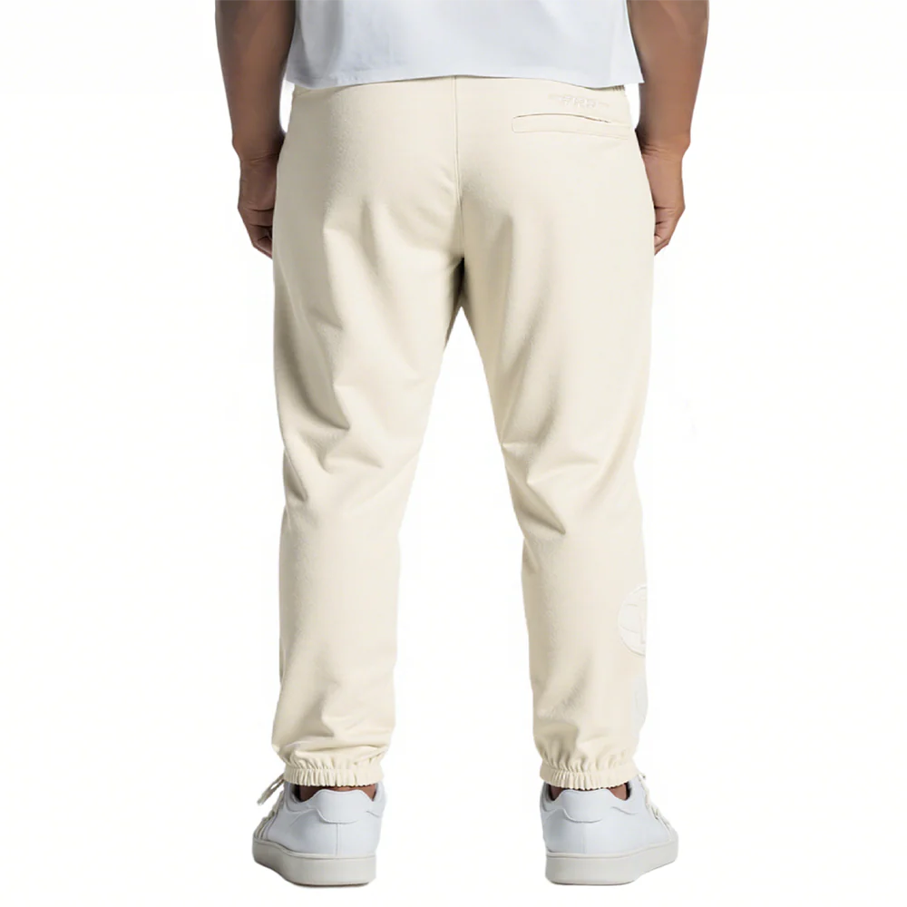 NBA BROOKLYN NETS NEUTRAL LITTLE BOYS FLC SWEATPANT (EGGSHELL) - Image 2