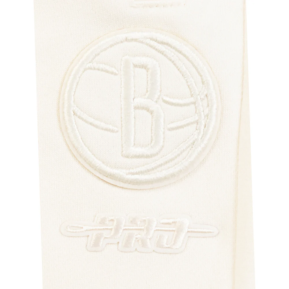 NBA BROOKLYN NETS NEUTRAL LITTLE BOYS FLC SWEATPANT (EGGSHELL) - Image 6