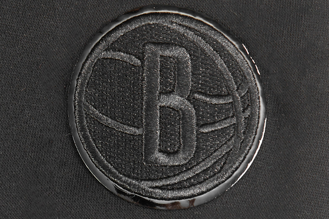 NBA BROOKLYN NETS TRIPLE BLACK LITTLE BOYS FLEECE PULLOVER HOODIE (BLACK) - Image 6