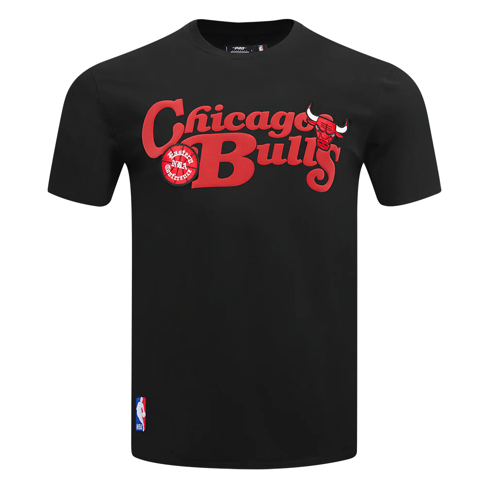 NBA CHICAGO BULLS SOUVENIR MEN'S SINGLE JERSEY TEE (BLACK) - Image 5