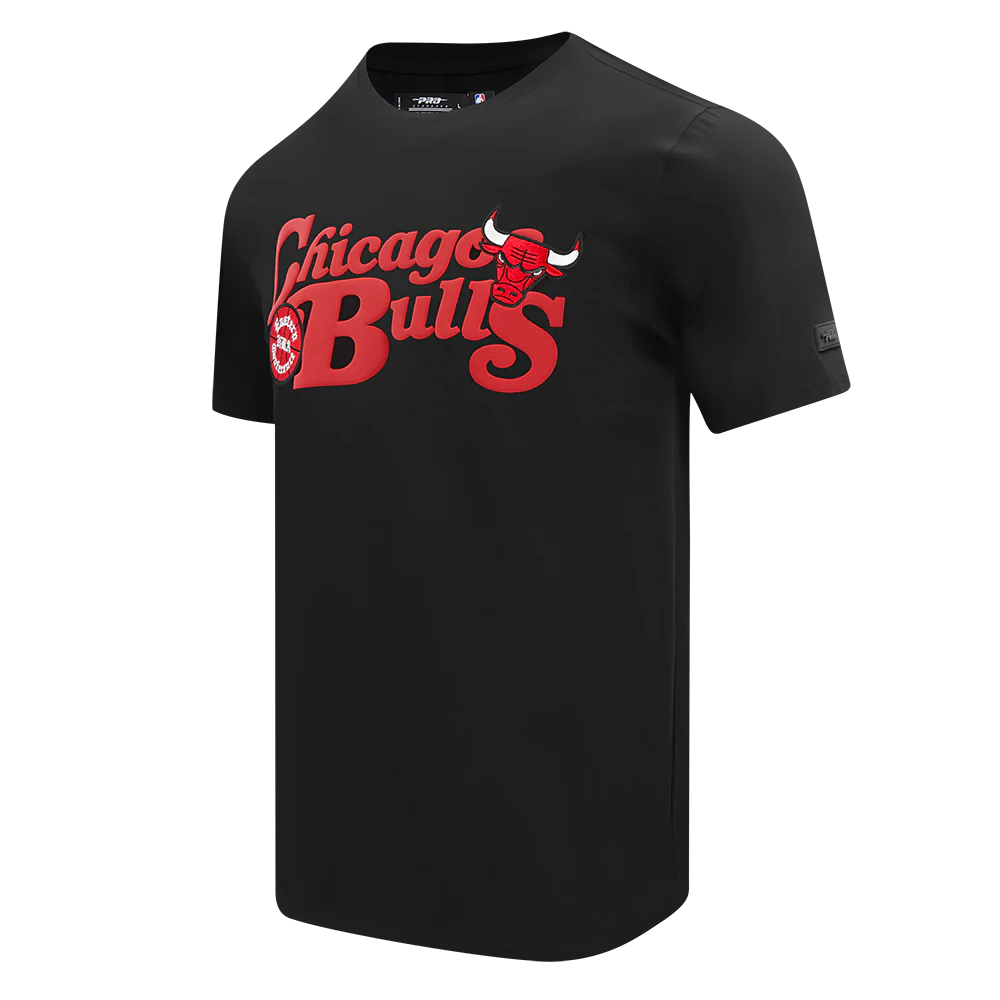 NBA CHICAGO BULLS SOUVENIR MEN'S SINGLE JERSEY TEE (BLACK) - Image 6
