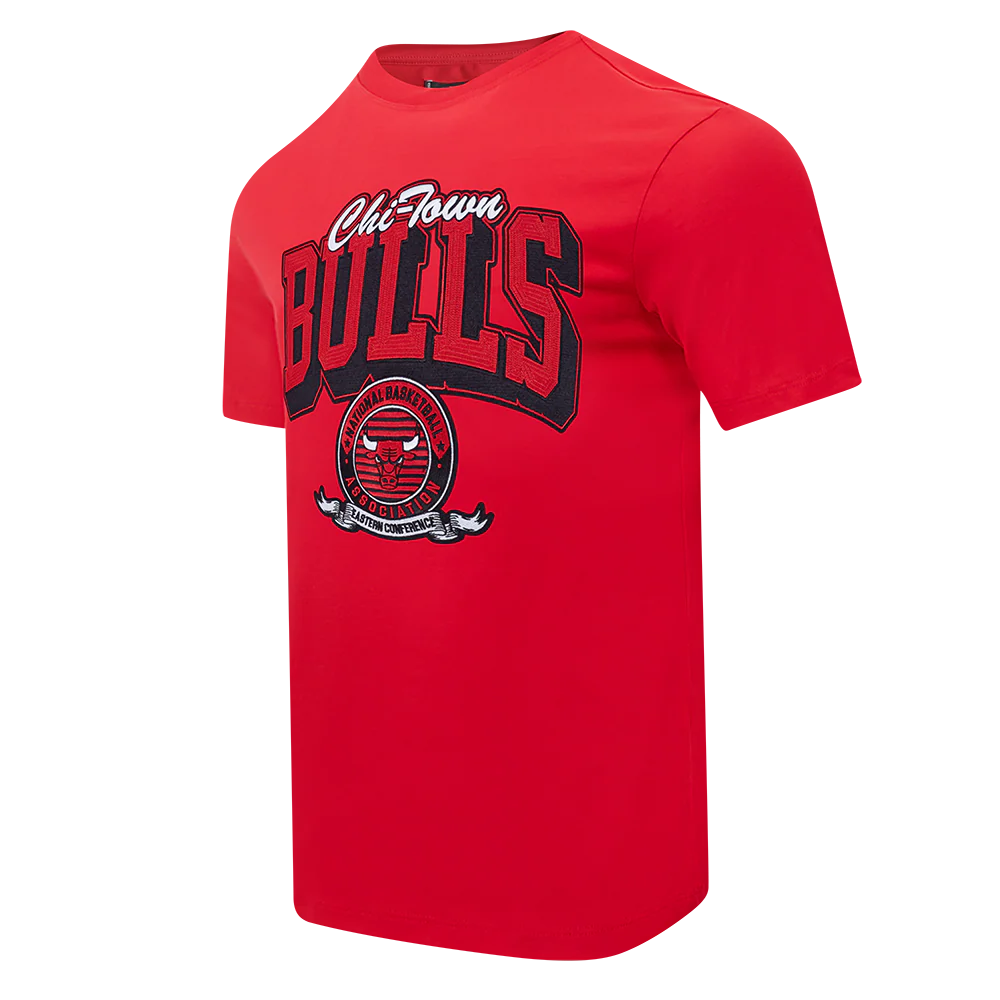 NBA CHICAGO BULLS TEAM BADGE MEN'S WM SJ TEE (RED) - Image 2