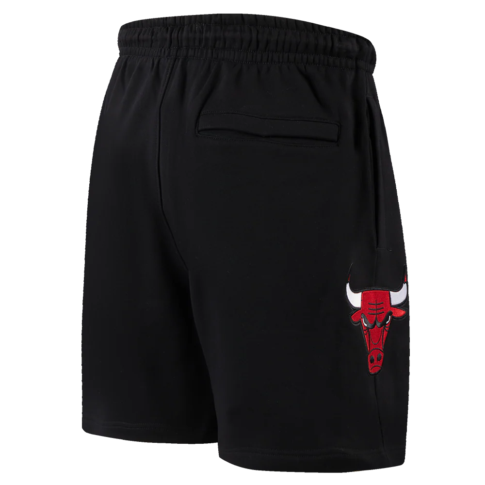 NBA CHICAGO BULLS ECHO LOGO MEN'S FLEECE SHORT (BLACK) - Image 3