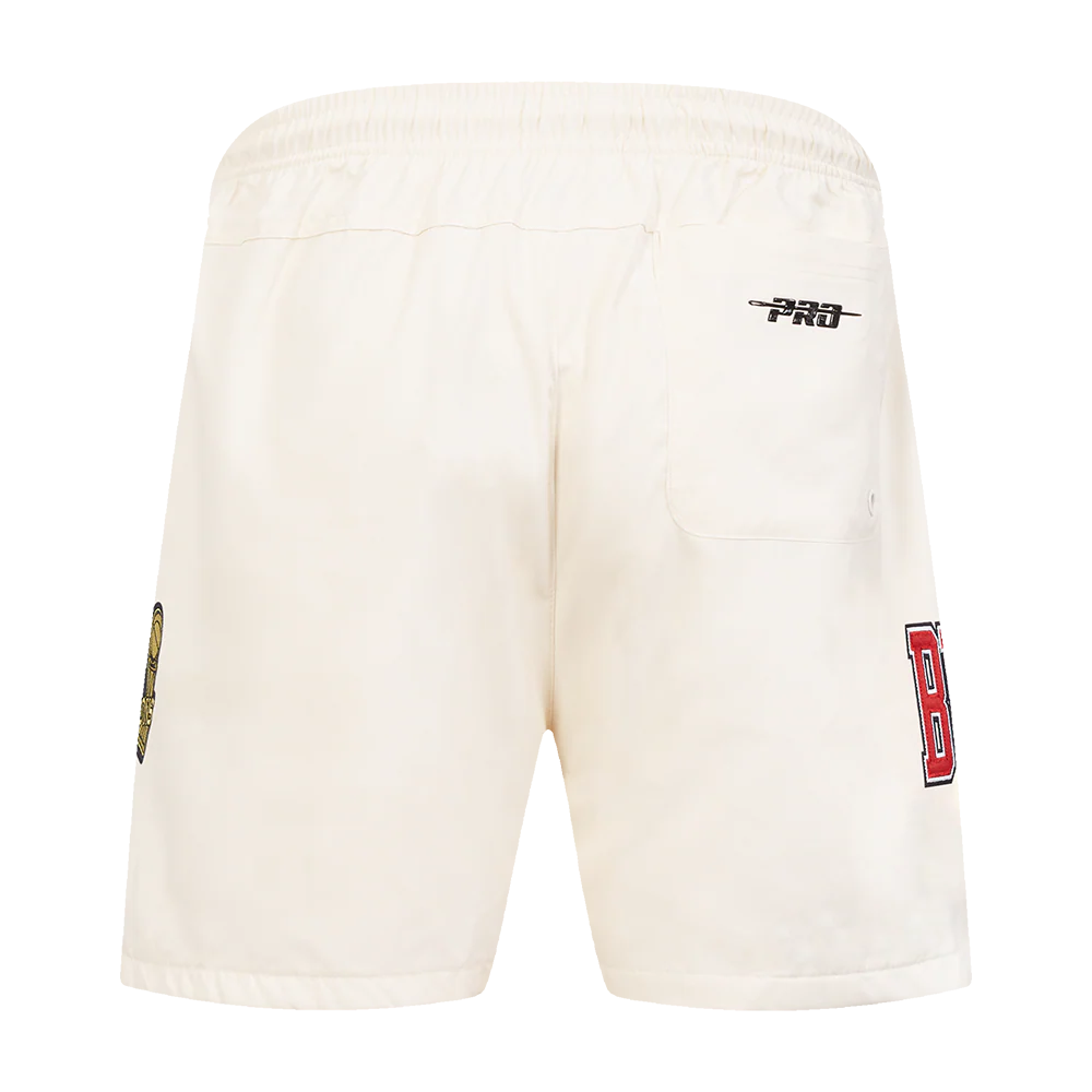 NBA CHICAGO BULLS CLASSIC MEN'S WOVEN SHORT (EGGSHELL) - Image 4