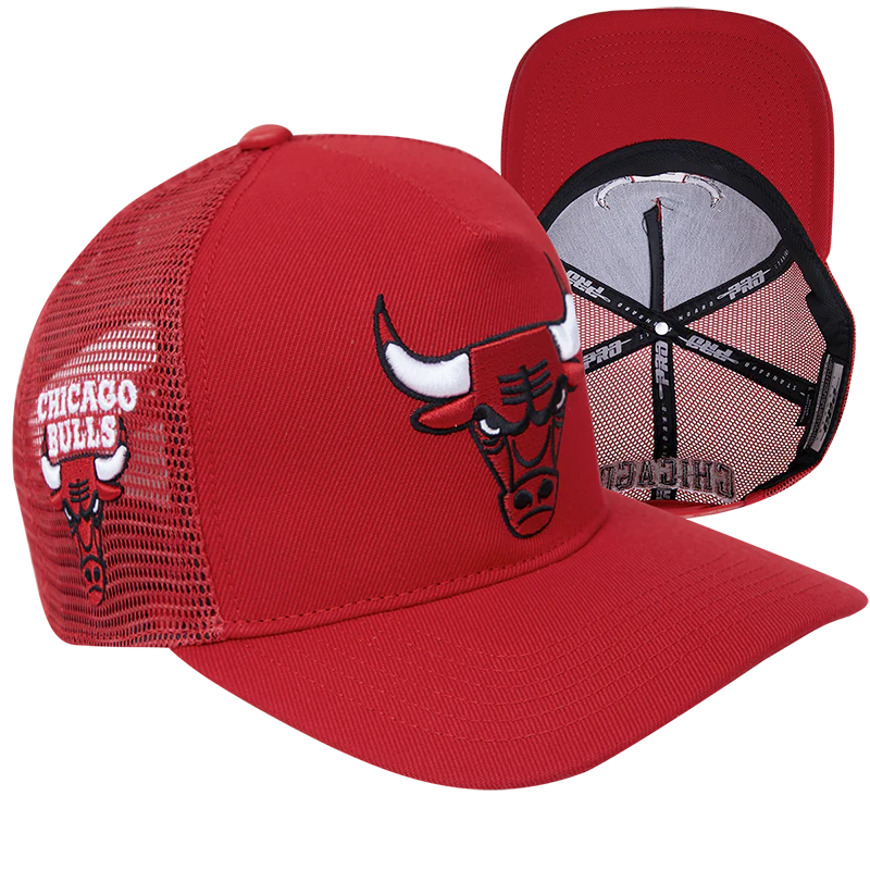 NBA CHICAGO BULLS CLASSIC PINCH FRONT TRUCKER (RED) - Image 5