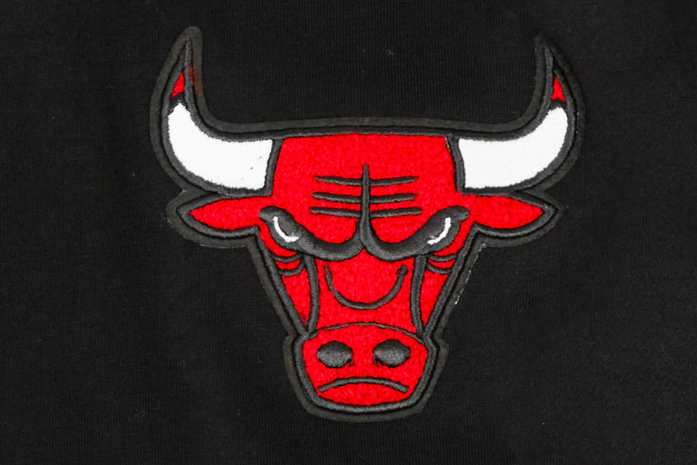 NBA CHICAGO BULLS CLASSIC BIG BOYS FLEECE PULLOVER HOODIE (BLACK) - Image 3