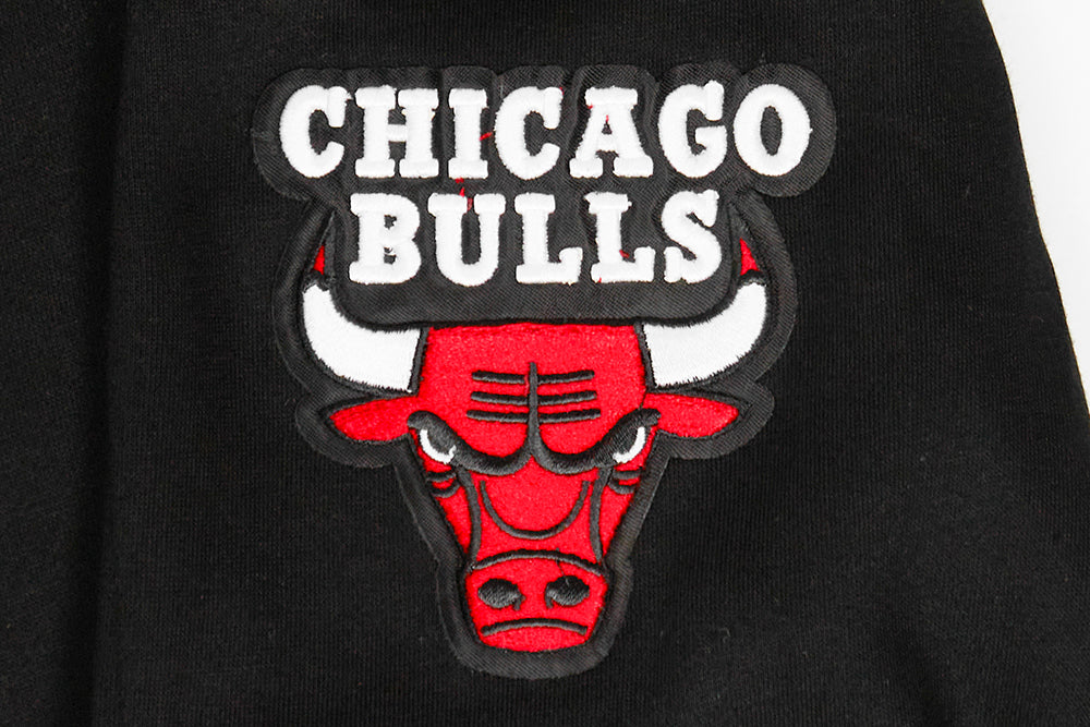 NBA CHICAGO BULLS CLASSIC BIG BOYS FLEECE PULLOVER HOODIE (BLACK) - Image 6