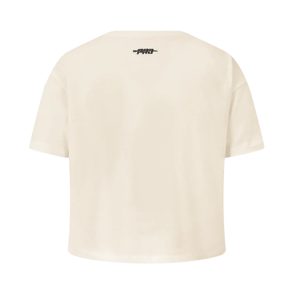 NBA CHICAGO BULLS RETRO CLASSIC BIG GIRLS SHORT SLEEVE BOXY TEE (EGGSHELL) - Image 3