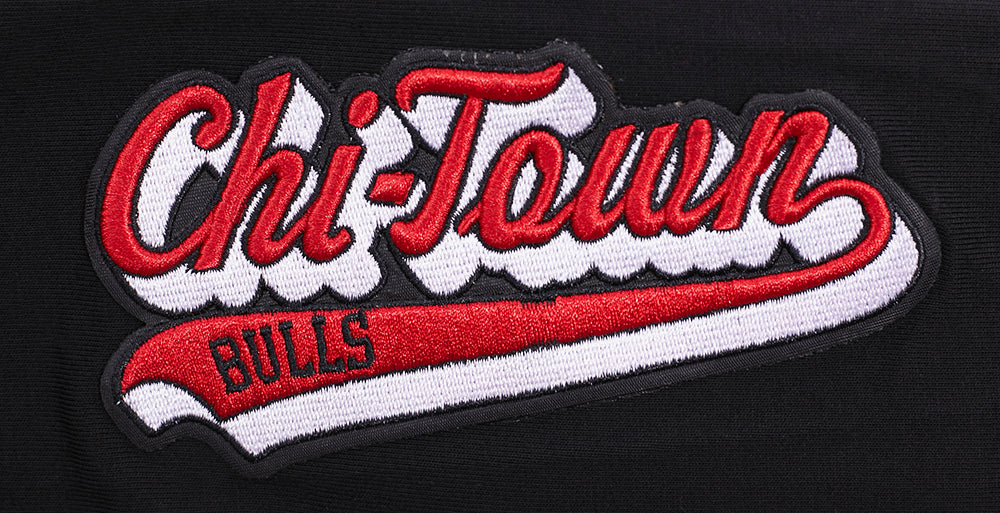 NBA CHICAGO BULLS SCRIPT TAIL WOMEN'S HIGH WAIST JERSEY LEGGING (BLACK) - Image 6
