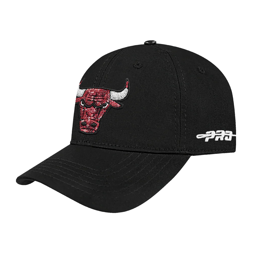 NBA CHICAGO BULLS GAME DAY CLASSICS WOMEN'S DAD HAT (BLACK) - Image 2