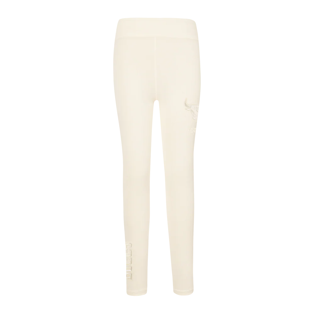 NBA CHICAGO BULLS NEUTRAL LITTLE GIRLS LEGGING (EGGSHELL) - Image 2