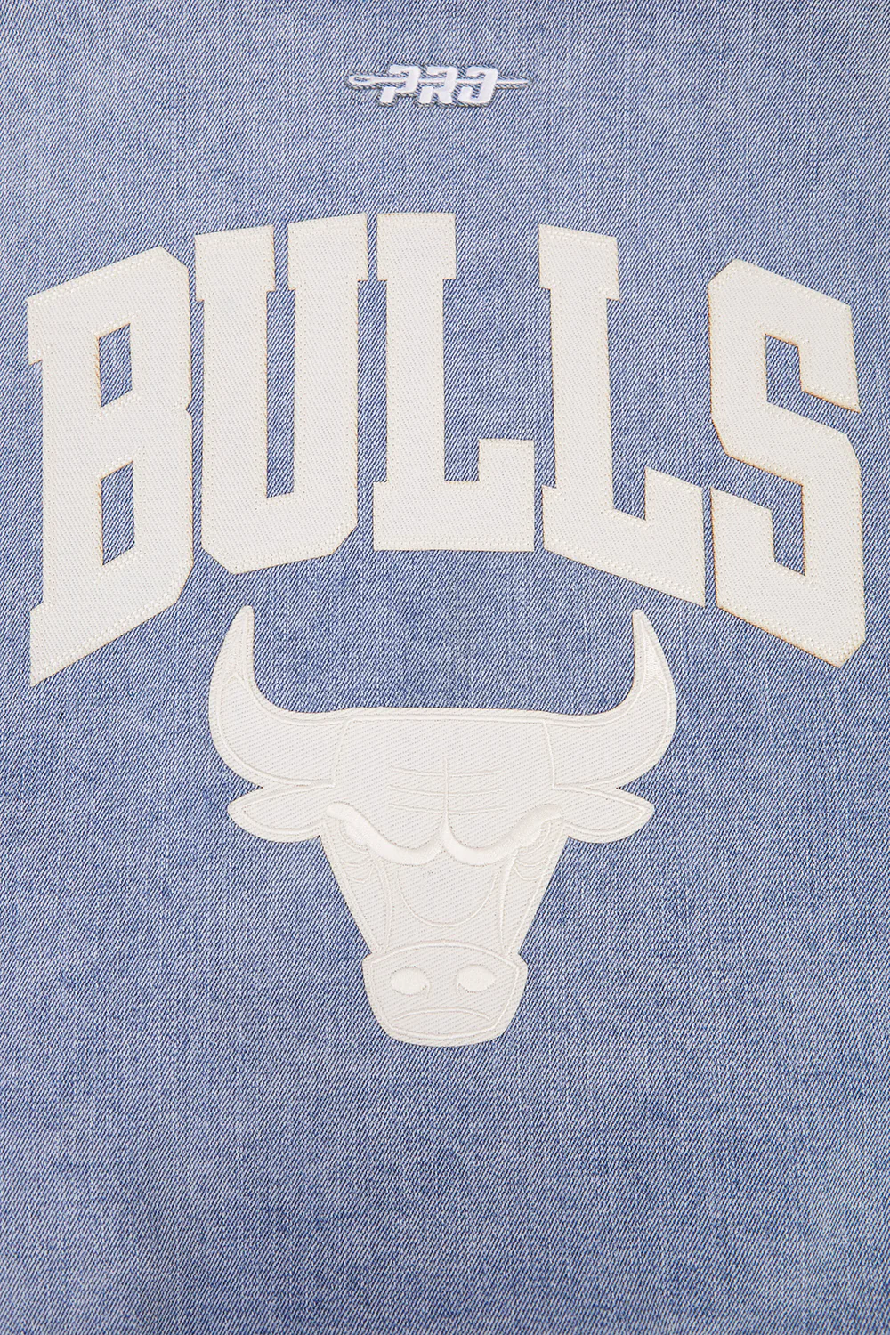 NBA CHICAGO BULLS VARSITY BLUES WOMEN'S DENIM VARSITY JACKET (DENIM/LINEN) - Image 5