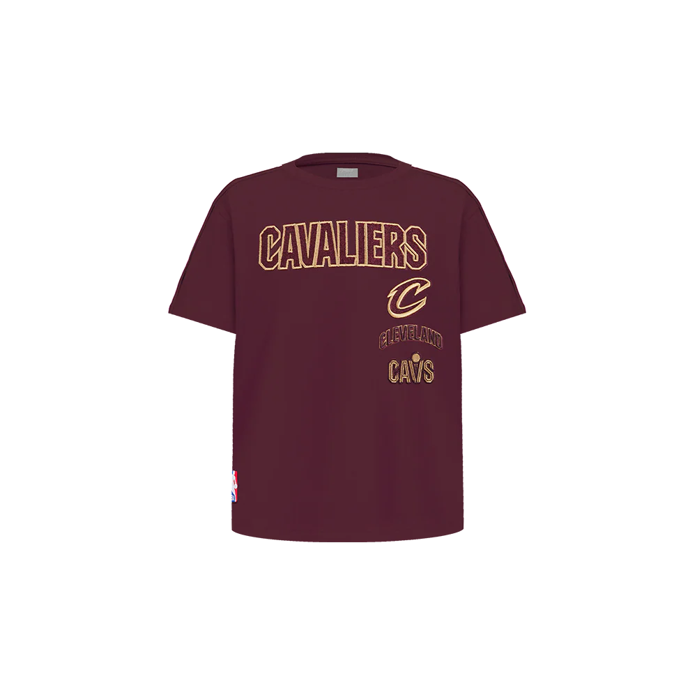 NBA CLEVELAND CAVALIERS RETRO CLASSIC TODDLER BOYS SHORT SLEEVE TAPING TEE(WINE)