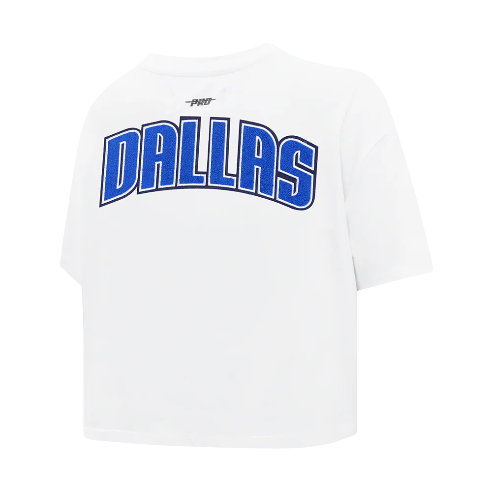 NBA DALLAS MAVERICKS CLASSIC WOMEN'S SJ BOXY TEE (WHITE) - Image 6