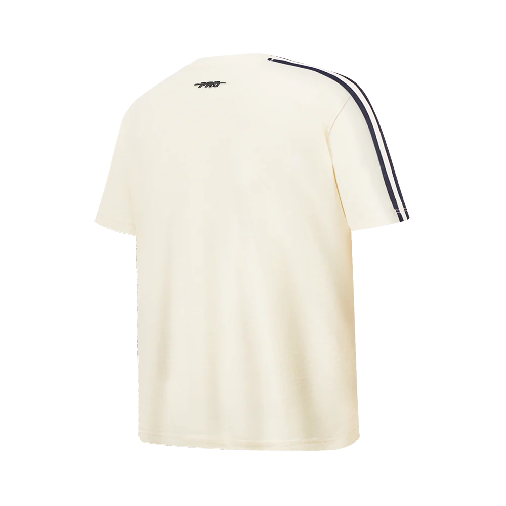NBA DALLAS MAVERICKS RETRO CLASSIC BIG BOY'S SS TAPING TEE (EGGSHELL/ MIDNIGHT NAVY) - Image 4
