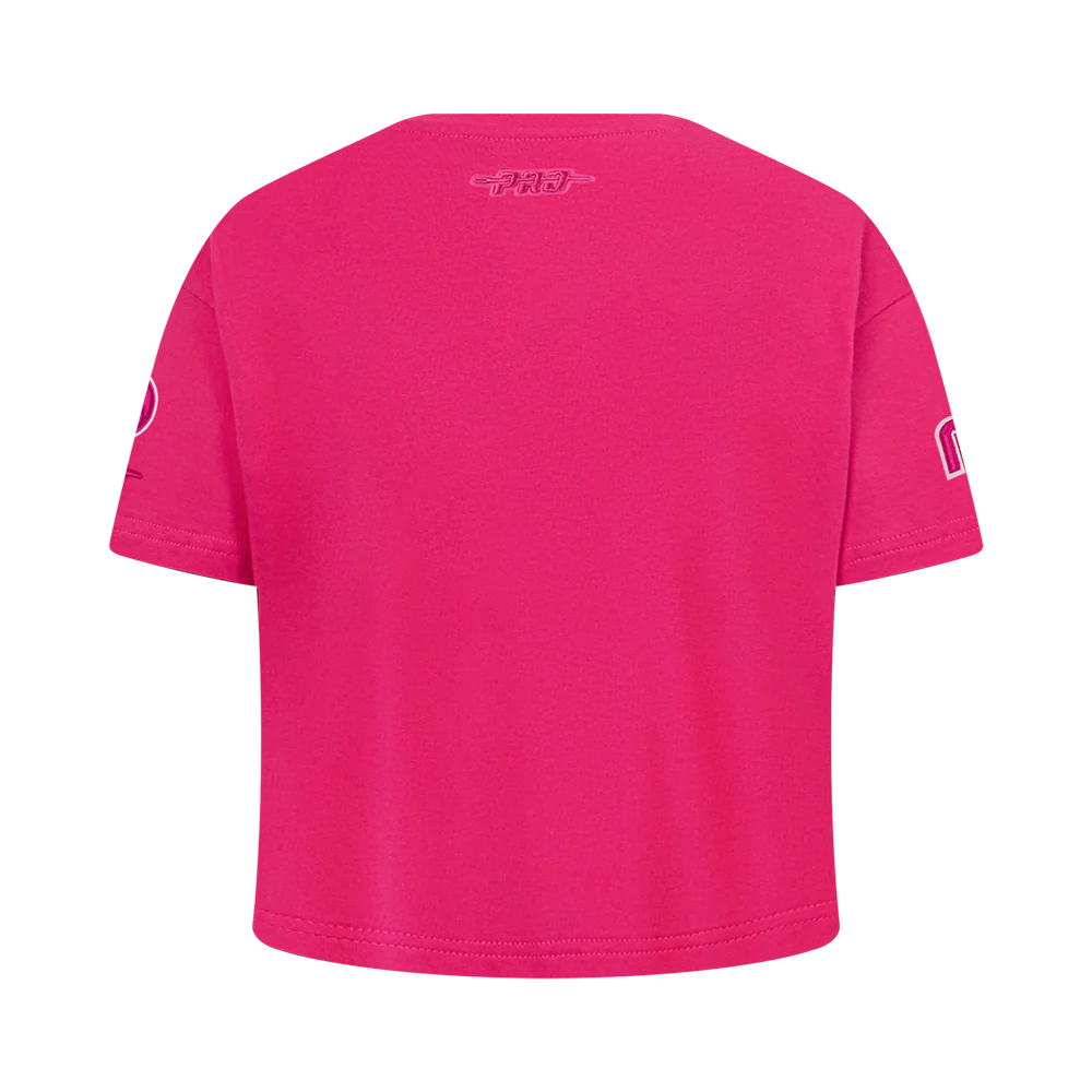 NBA DALLAS MAVERICKS TRIPLE PINK BIG GIRLS SS BOXY TEE (BEETROOT PURPLE) - Image 3