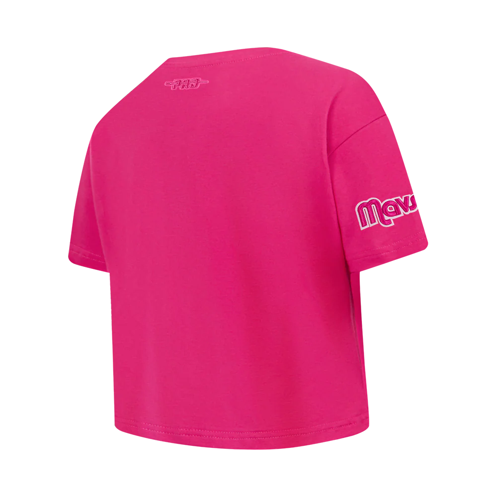 NBA DALLAS MAVERICKS TRIPLE PINK BIG GIRLS SS BOXY TEE (BEETROOT PURPLE) - Image 4