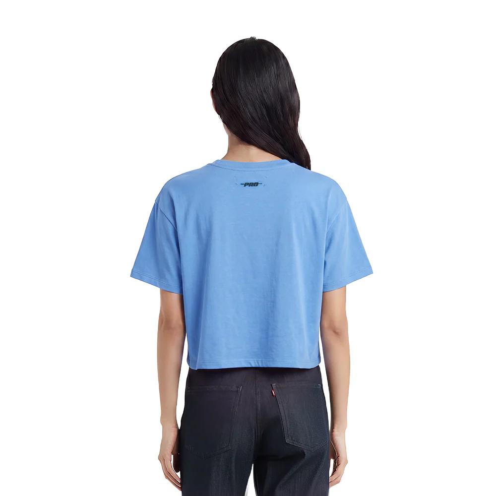NBA DENVER NUGGETS RETRO CLASSIC WOMEN'S BOXY TEE (UNIVERSITY BLUE) - Image 2