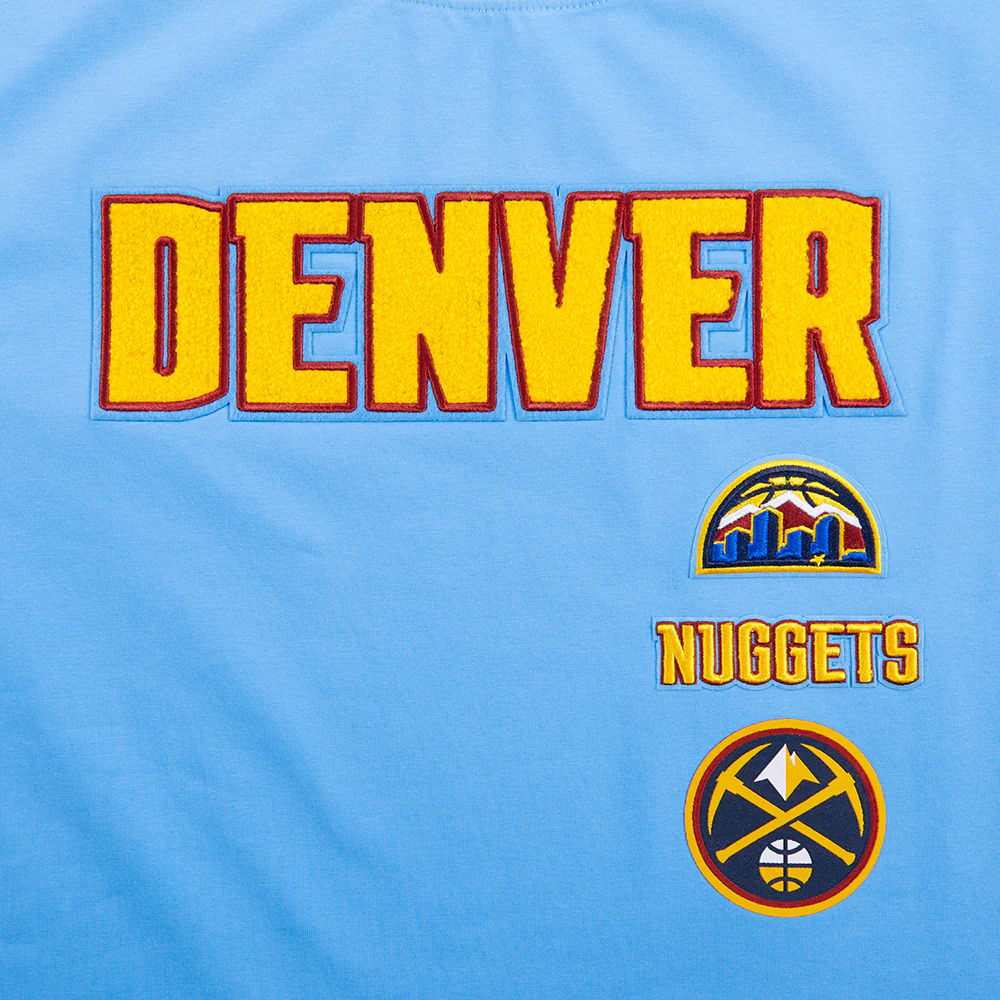 NBA DENVER NUGGETS RETRO CLASSIC WOMEN'S BOXY TEE (UNIVERSITY BLUE) - Image 7