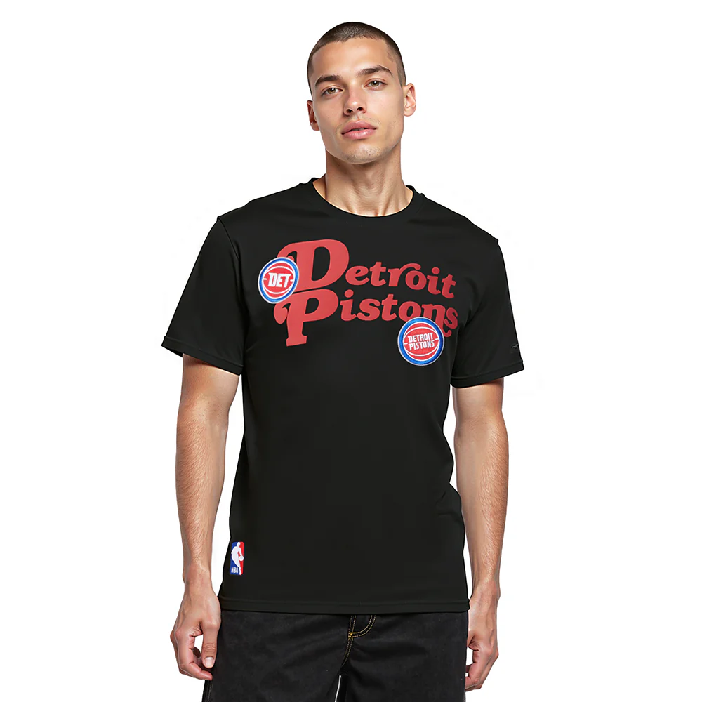 NBA DETROIT PISTONS SOUVENIR MEN'S SJ TEE (BLACK)