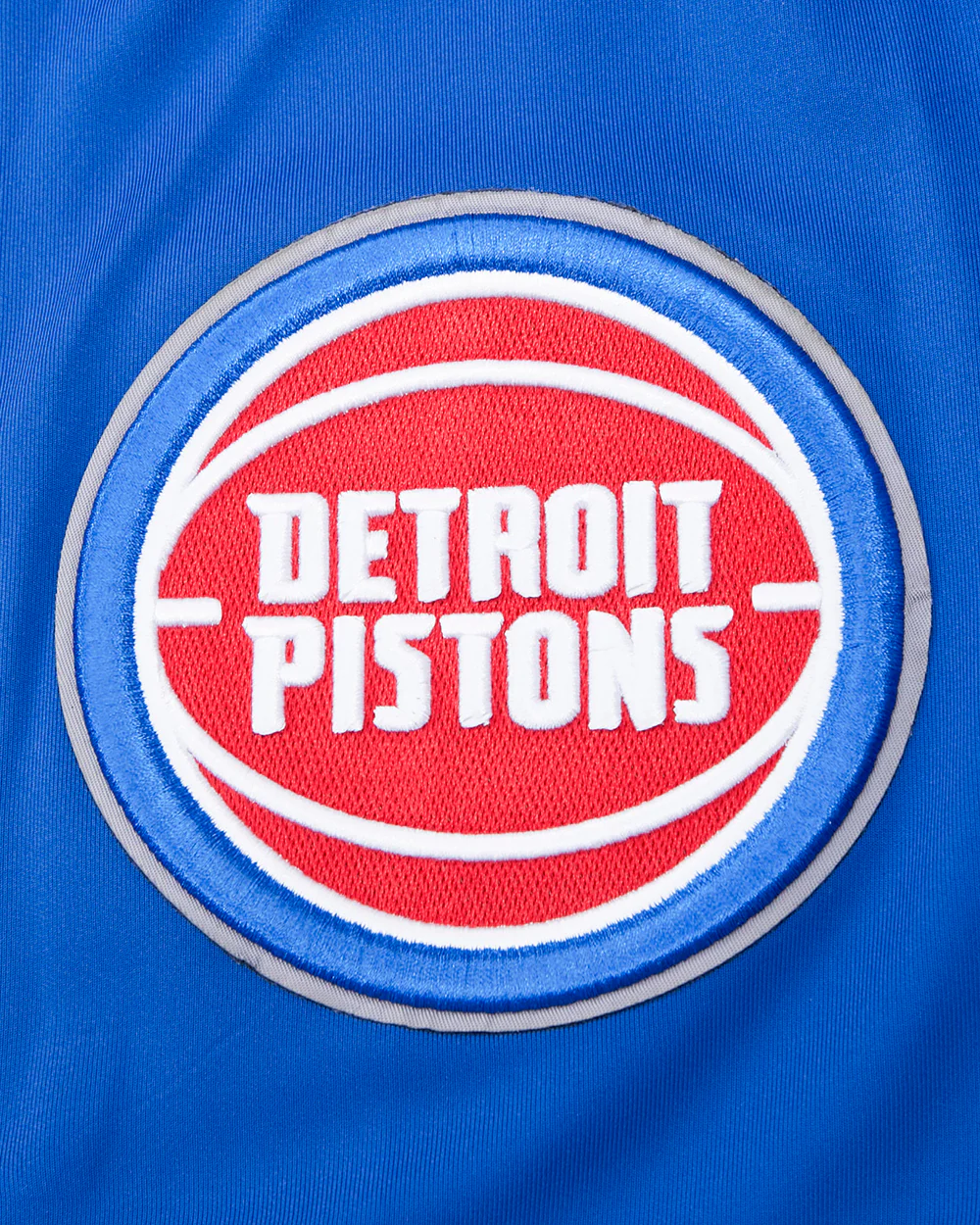 NBA DETROIT PISTONS CLASSIC MEN'S DOUBLE KNIT TRACK JACKET (ROYAL BLUE/RED) - Image 5