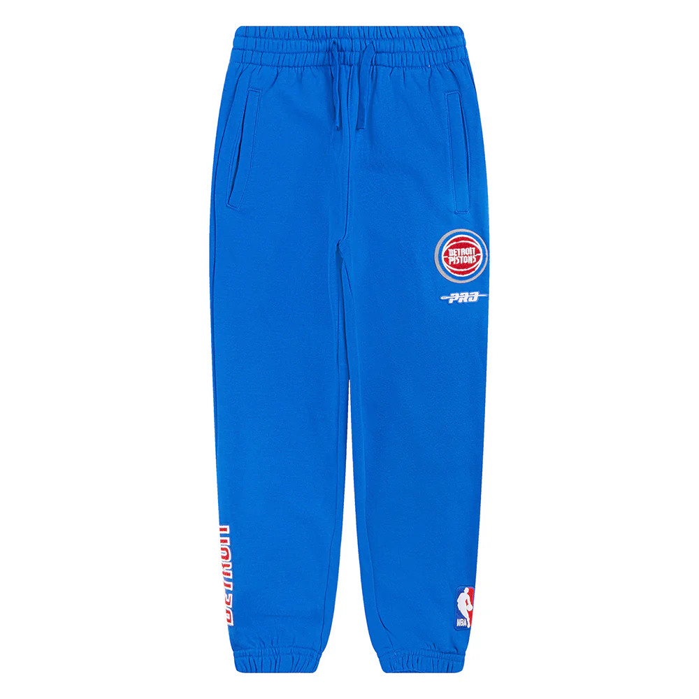 NBA DETROIT PISTONS CLASSIC LITTLE BOYS FLC SWEATPANT (ROYAL BLUE) - Image 4