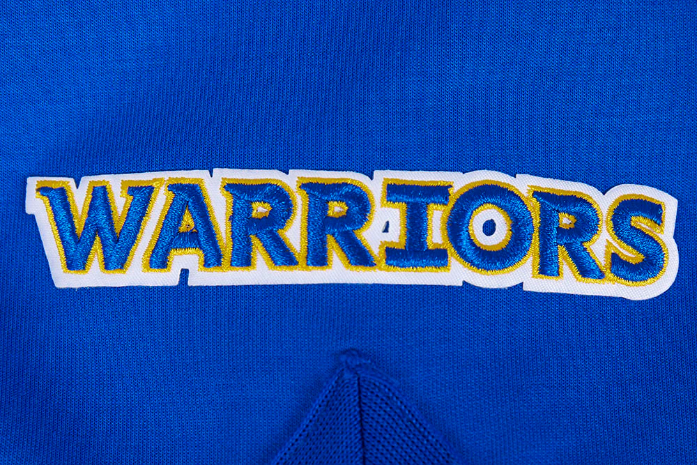 NBA GOLDEN STATE WARRIORS CLASSIC MEN'S PRO SS DOUBLE KNIT JACKET  (ROYAL BLUE) - Image 7