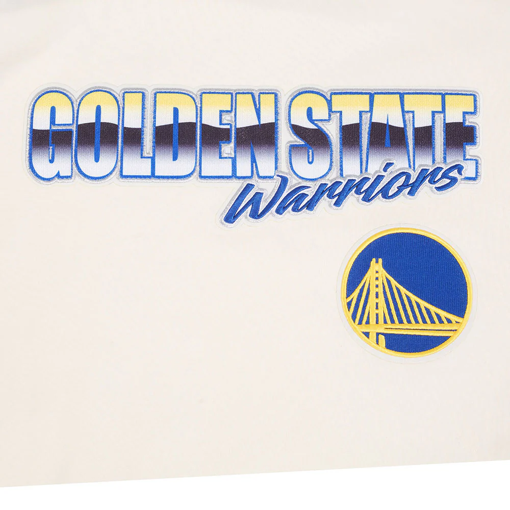 NBA GOLDEN STATE WARRIORS CHROME MEN'S CJ DROP SHOULDER TEE (EGGSHELL) - Image 7
