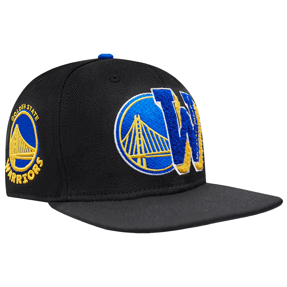 NBA GOLDEN STATE WARRIORS MASHUP UNISEX WOOL SNAPBACK HAT (BLACK) - Image 2