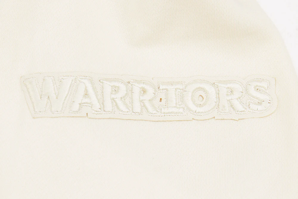 NBA GOLDEN STATE WARRIORS NEUTRAL BIG BOYS FLEECE PULLOVER HOODIE (EGGSHELL) - Image 4