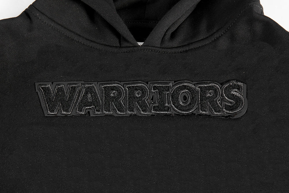 NBA GOLDEN STATE WARRIORS TRIPLE BLACK TODDLER BOYS FLEECE PULLOVER HOODIE (BLACK) - Image 10