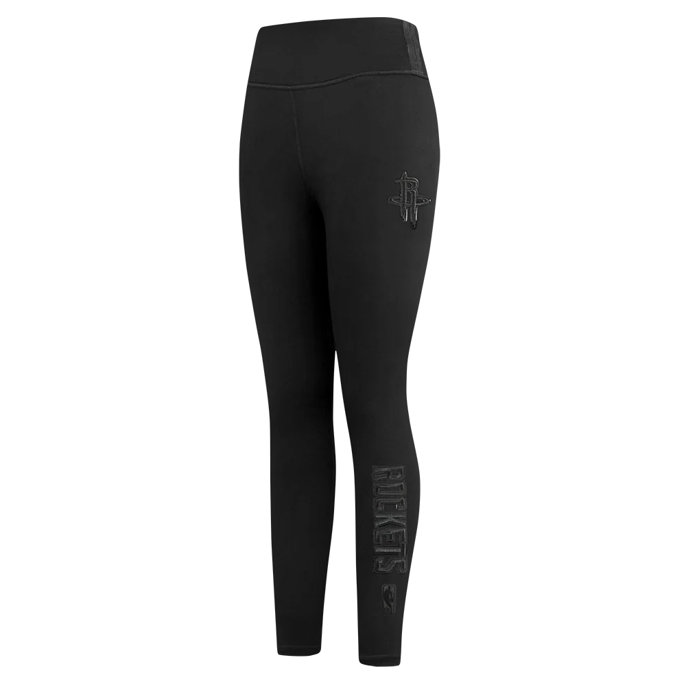 NBA HOUSTON ROCKETS TRIPLE BLACK WOMEN'S JERSEY LEGGING (TRIPLE BLACK)