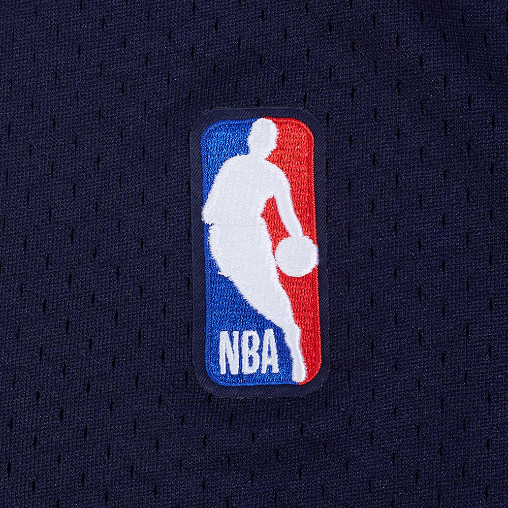 NBA INDIANA PACERS CLASSIC MESH MEN'S BUTTON DOWN SHIRT (MIDNIGHT NAVY) - Image 15