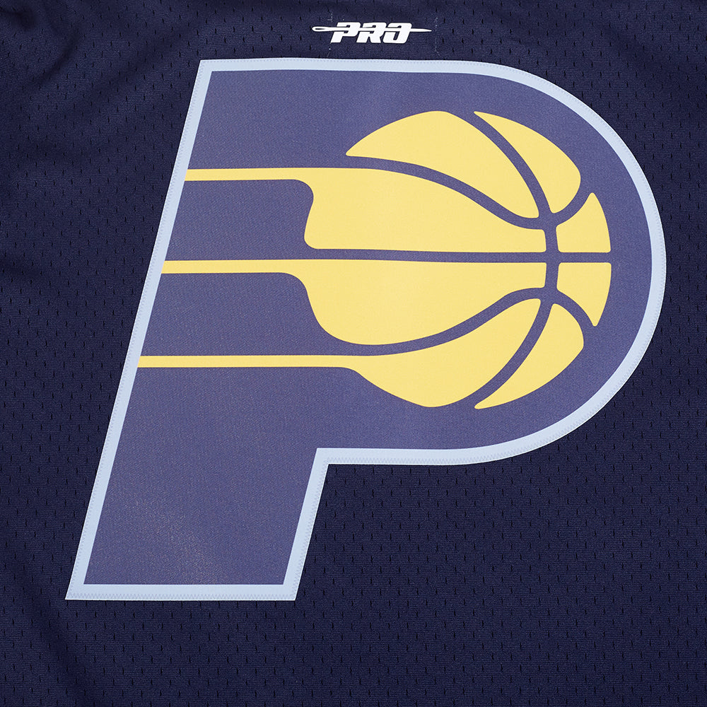 NBA INDIANA PACERS CLASSIC MESH MEN'S BUTTON DOWN SHIRT (MIDNIGHT NAVY) - Image 16