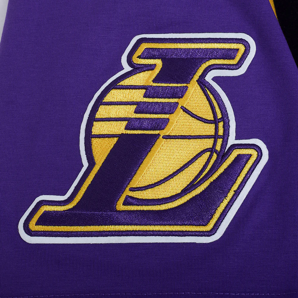 NBA LOS ANGELES LAKERS RETRO ELEVATION MEN'S SINGLE JERSEY TEE (PURPLE) - Image 6
