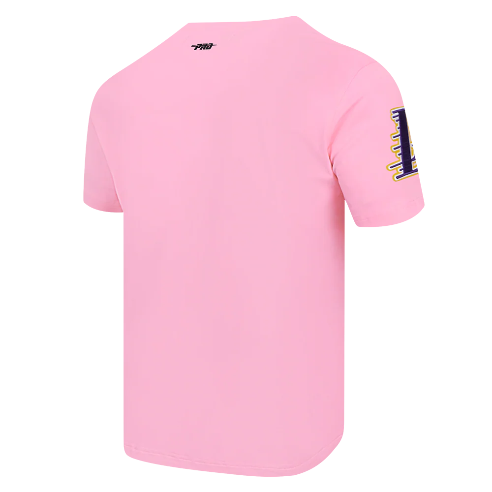 NBA LOS ANGELES LAKERS CLASSIC CHENILLE MEN'S SJ TEE (PINK) - Image 4